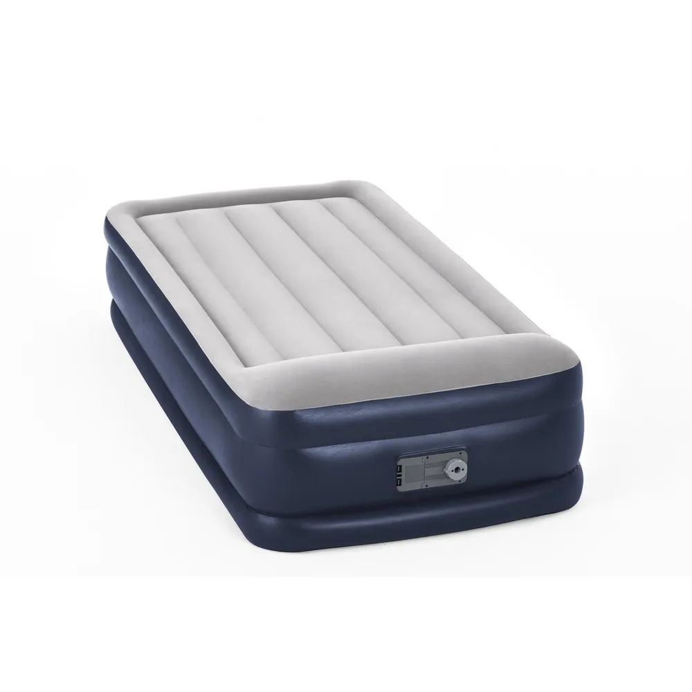 Wytrzymały materac z flokowaną powierzchnią i poduszką Bestway