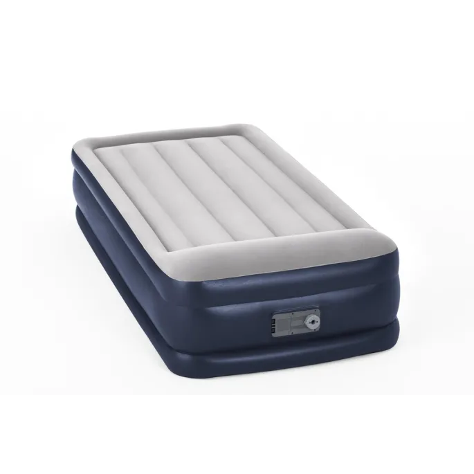 Wytrzymały materac z flokowaną powierzchnią i poduszką Bestway