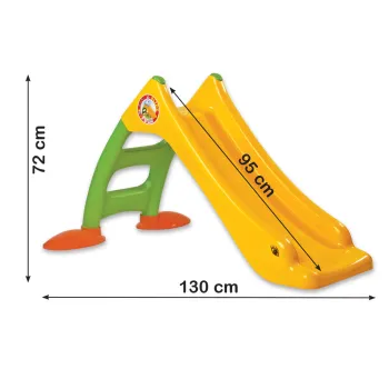 Zjeżdżalnia Ogrodowa z Drabinką Dla Dzieci Zielono-Żółta 424