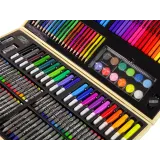 Zestaw Artystyczny Do Malowania Drewniana Walizka 180 Elementów