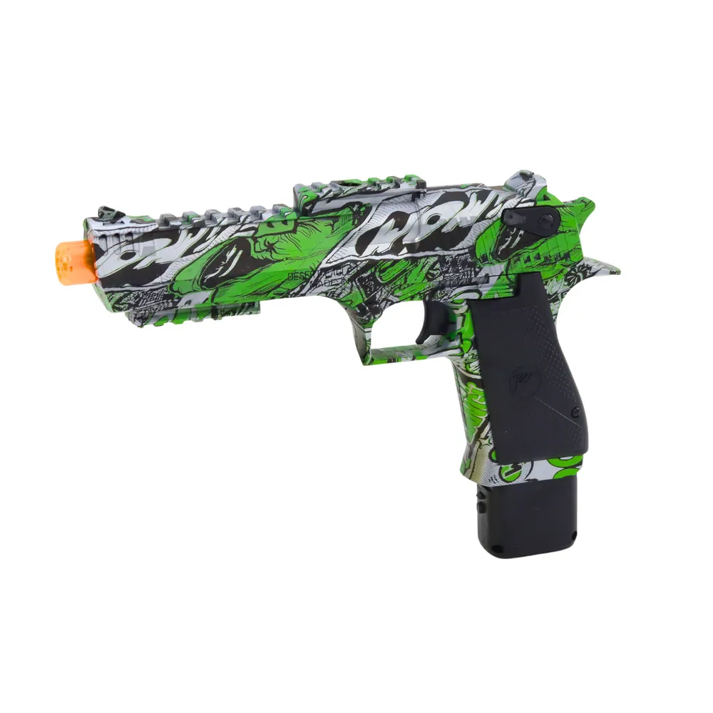 Dynamiczny pistolet na kulki wodne i strzałki z przezroczystym zbiornikiem