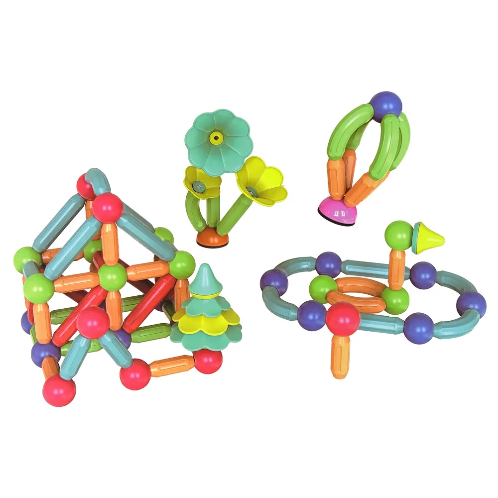 Zestaw klocków magnetycznych dla dzieci do kreatywnej zabawy i nauki