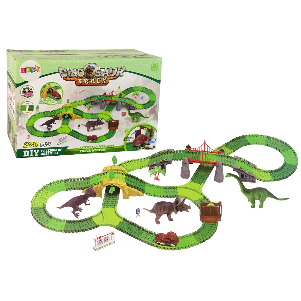 Tor Dla Dinozaurów 270 Elementów Akcesoria