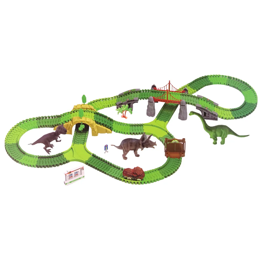 Tor Dla Dinozaurów 270 Elementów Akcesoria