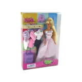 Zabawka dla dziewczynki: lalka z modnymi ubraniami i dodatkami