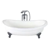 Lalka dla dzieci wraz z wanną, toaletą i umywalką