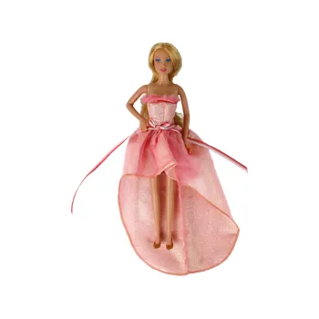 Lalka Dla Dzieci Długie Blond Włosy Szafa Buty Sukienki Akcesoria Różowa