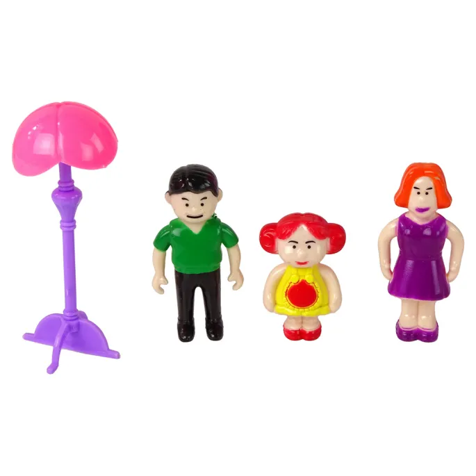 Komplet z domkiem, figurkami i akcesoriami rozwijający wyobraźnię dziecka