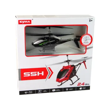 Helikopter RC SYMA S5H 2.4G z nowoczesnym nadajnikiem podczas użytkowania