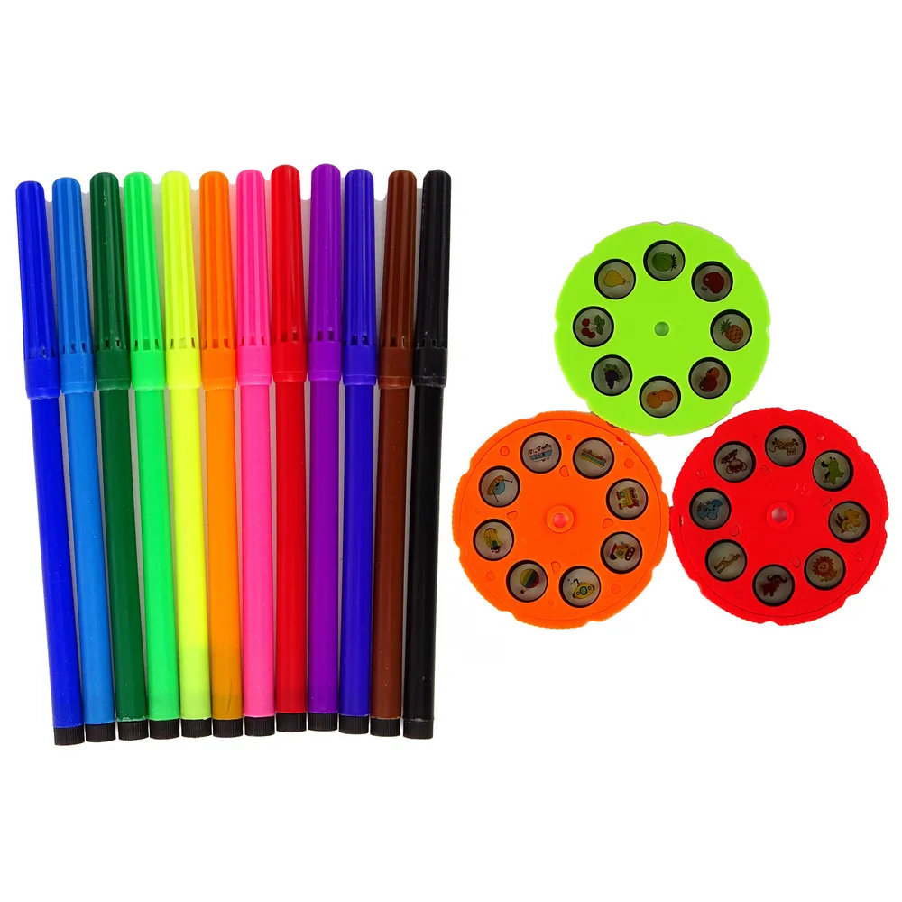 Projektor Stolik do Rysowania Różowy Mazaki Szuflada