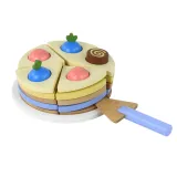 Realistyczny tort z drewna do zabawy w dom i restaurację