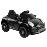 Czarne auto na akumulator WMT-666 dla dzieci na białym tle