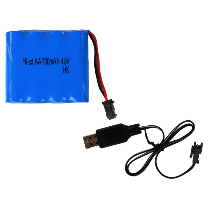 Zestaw z koparką, pilotem, pachołkami i akcesoriami budowlanymi