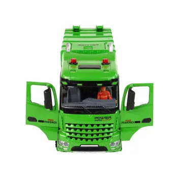 Pilot 2,4G do sterowania zieloną śmieciarką zabawką