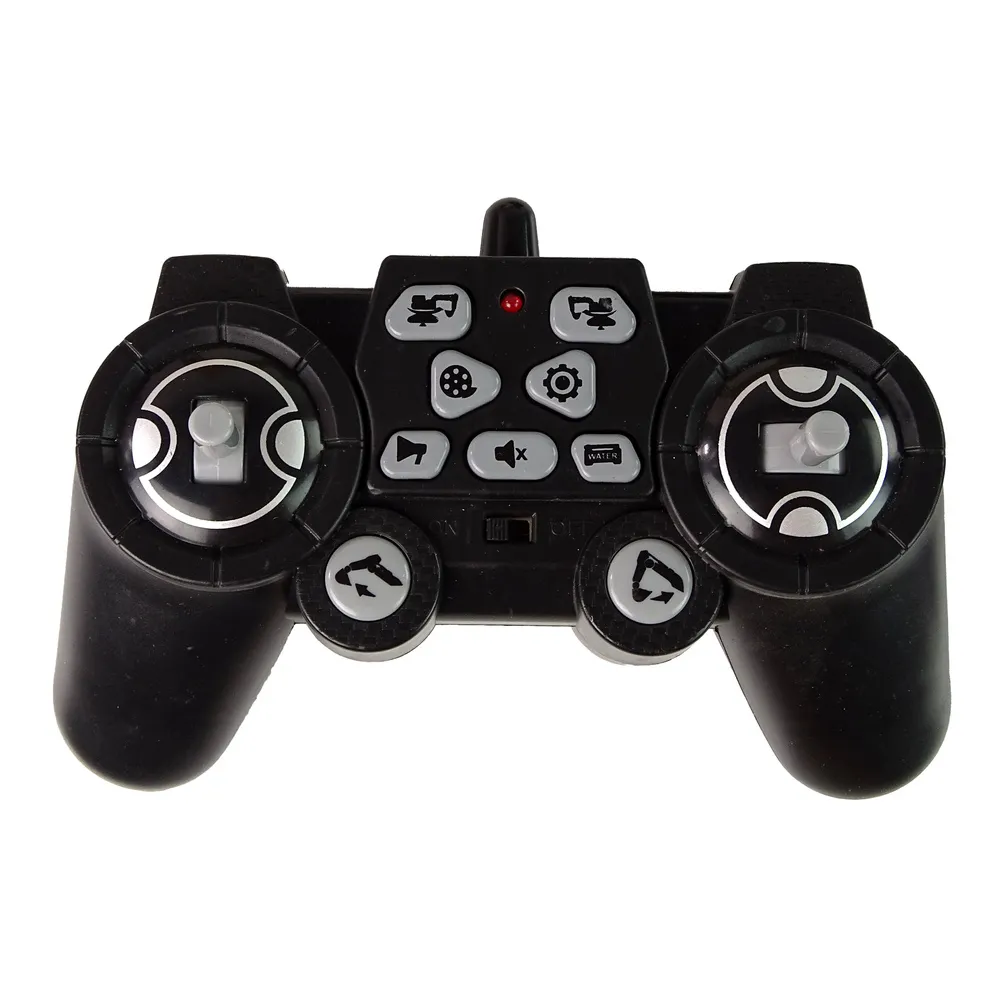 Opakowanie dużej koparki z pilotem, akumulatorem i śrubokrętem