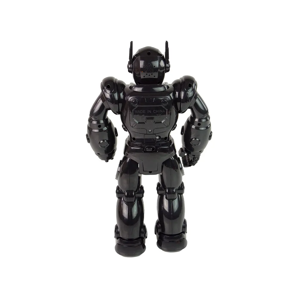 Nowoczesny czarny robot zabawka rozwijający koordynację ruchową