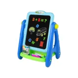 Tablica Edukacyjna 2 w 1 Niebieska Kredy Pisaki