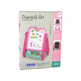 Tablica Edukacyjna 2 w 1 Niebieska Kredy Pisaki