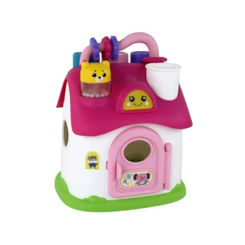 Domek Sorter Interaktywny Różowy Puzzle Edukacyjny