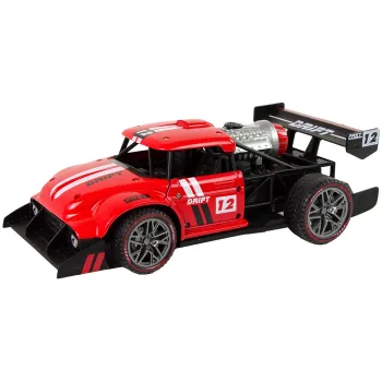 Auto Zdalnie Sterowane Sportowe R/C 1:16 Czerwone Para Wodna