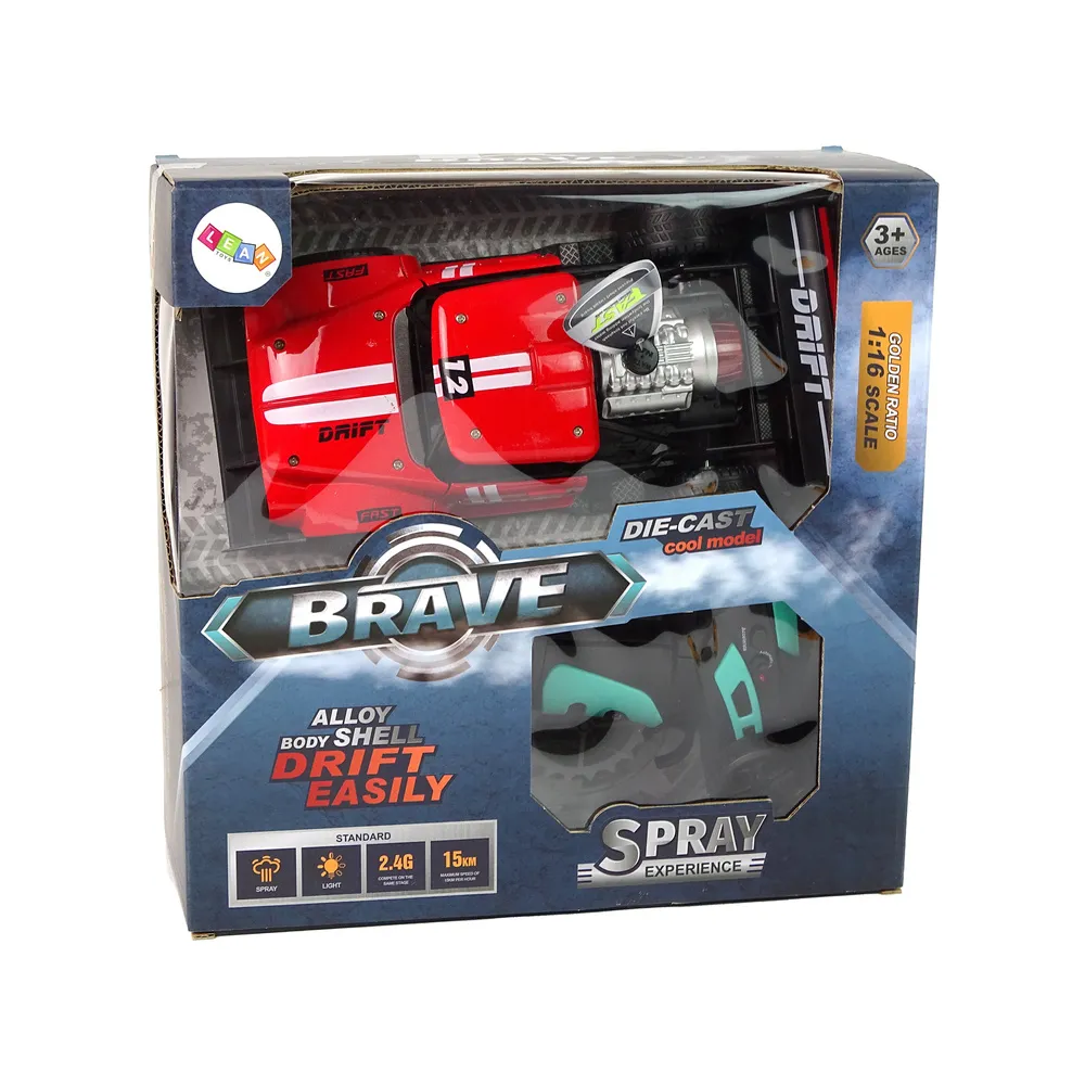 Zestaw auto RC 1:16 z pilotem, akumulatorem i pipetą na wodę