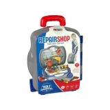 Bezpieczny zestaw narzędzi dla dziecka w poręcznej walizce