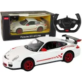 Białe auto R/C Porsche 911 GT3 RS 1:14 widok z boku
