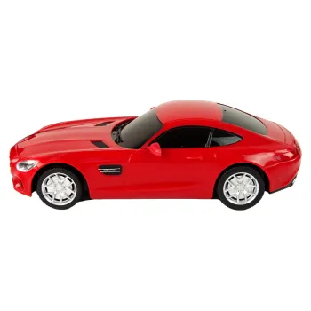 Zestaw z lawetą i samochodem Mercedes, czerwone wykończenie