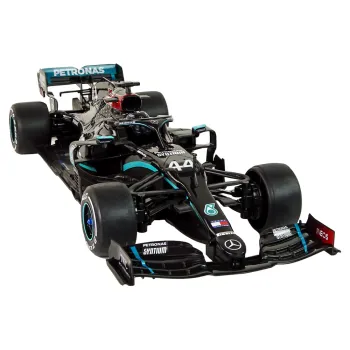 Realistyczny kokpit bolidu z figurką kierowcy w Mercedes-AMG F1 RC