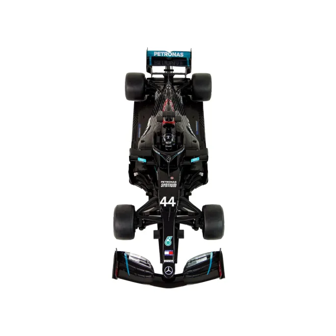 Zestaw z samochodem Mercedes-AMG F1 1:12, pilotem i instrukcją obsługi