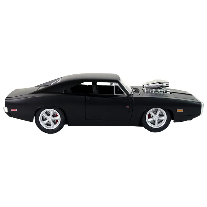 Auto R/C Dodge Charger 1:16 czarny z podświetlonymi światłami przednimi
