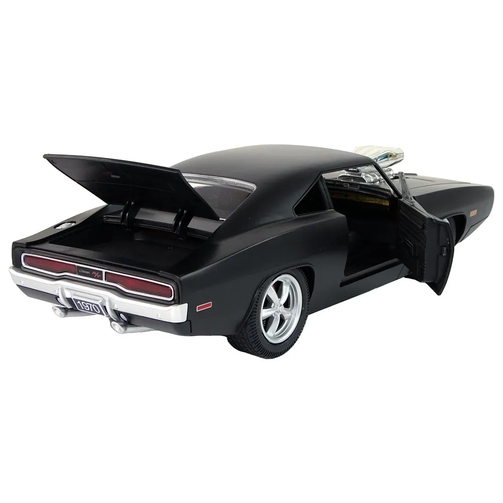 Ruchome drzwi i maska w samochodzie R/C Dodge Charger 1:16 czarny