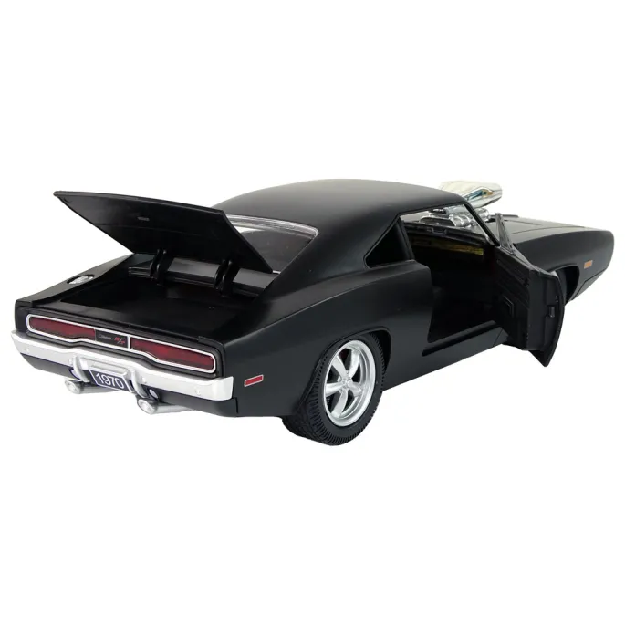 Ruchome drzwi i maska w samochodzie R/C Dodge Charger 1:16 czarny