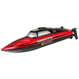 Zbliżenie na nowoczesnego pilota do sterowania motorówką RC 2,4 GHz