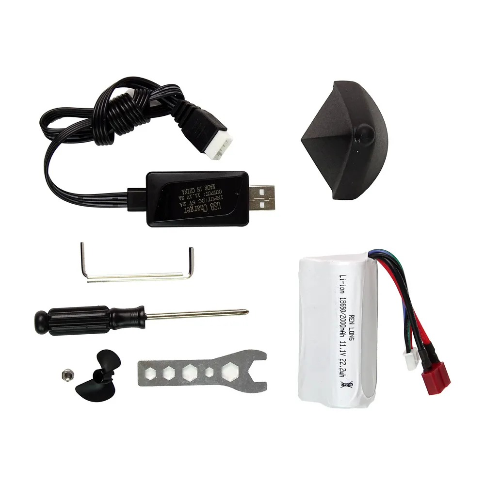 Dynamiczna motorówka zdalnie sterowana R/C w trakcie skrętu na wodzie