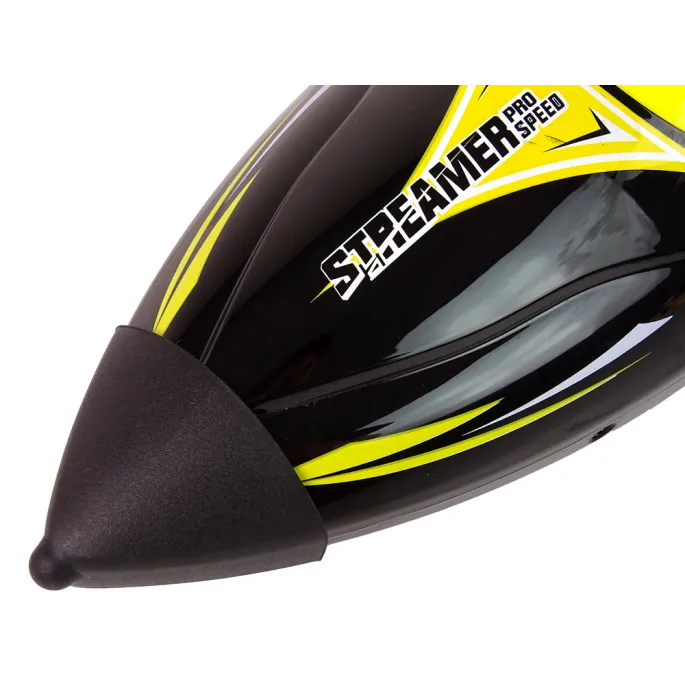 Motorówka RC 2,4G żółta gotowa do startu na podstawce