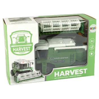 Szczegółowy model kombajnu rolniczego z pilotem