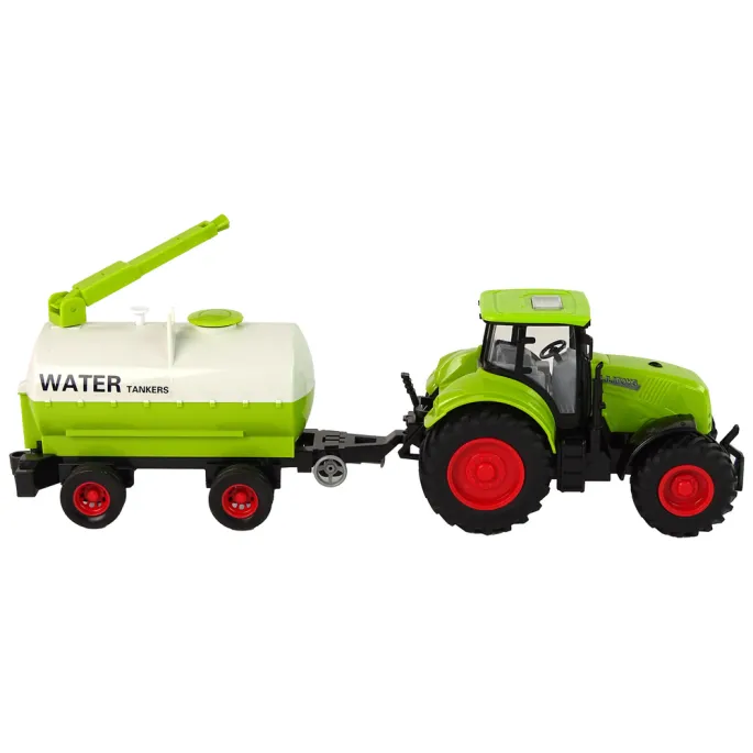 Zestaw traktor z przyczepą idealny do kreatywnej zabawy