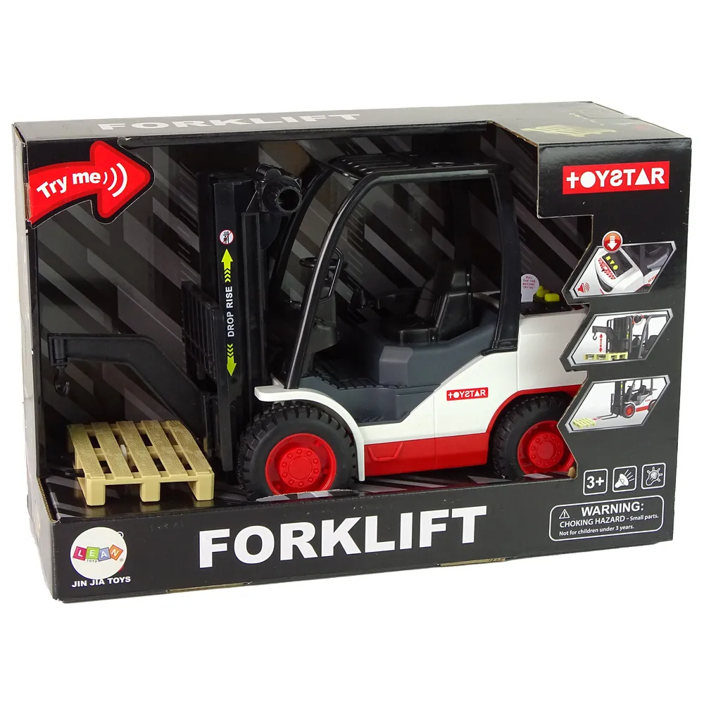 Wózek widłowy z funkcją podnoszenia i opuszczania palety dla dzieci