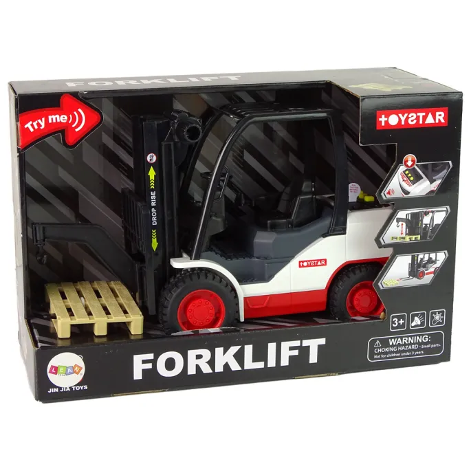 Wózek widłowy z funkcją podnoszenia i opuszczania palety dla dzieci