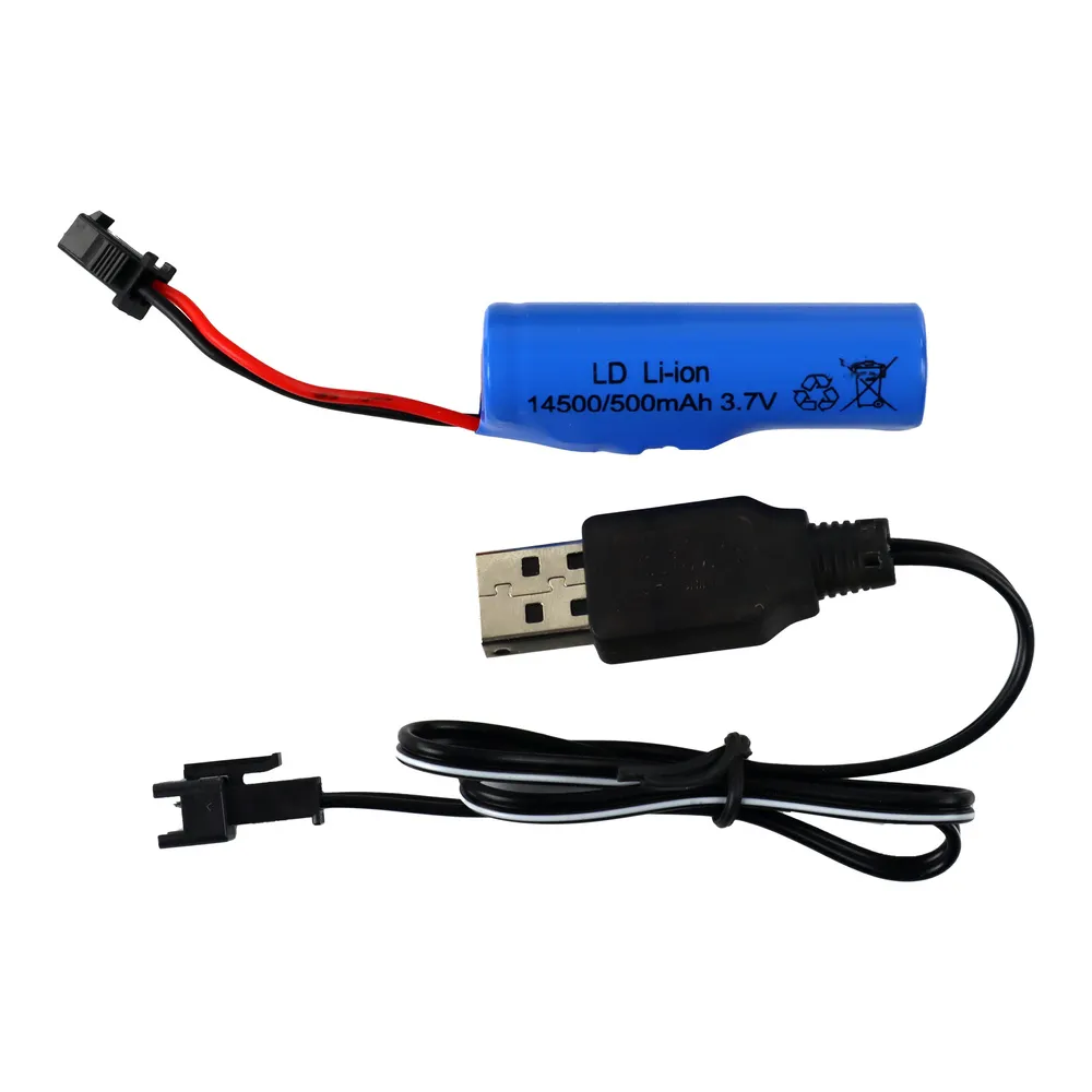 Komplet części zestawu samochód RC na tle opakowania