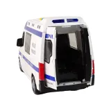 Model radiowozu zabawkowego z gumowymi kołami do aktywnej zabawy