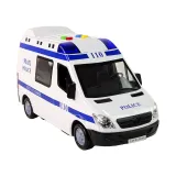 Auto policyjne zabawkowe z efektami świetlnymi na baterie