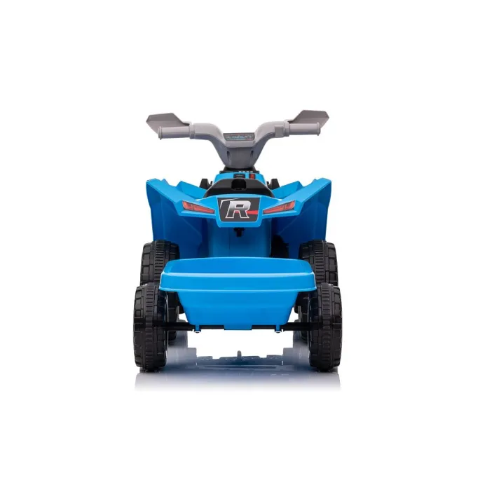 Praktyczny quad akumulatorowy z dużą przyczepą do przewożenia zabawek