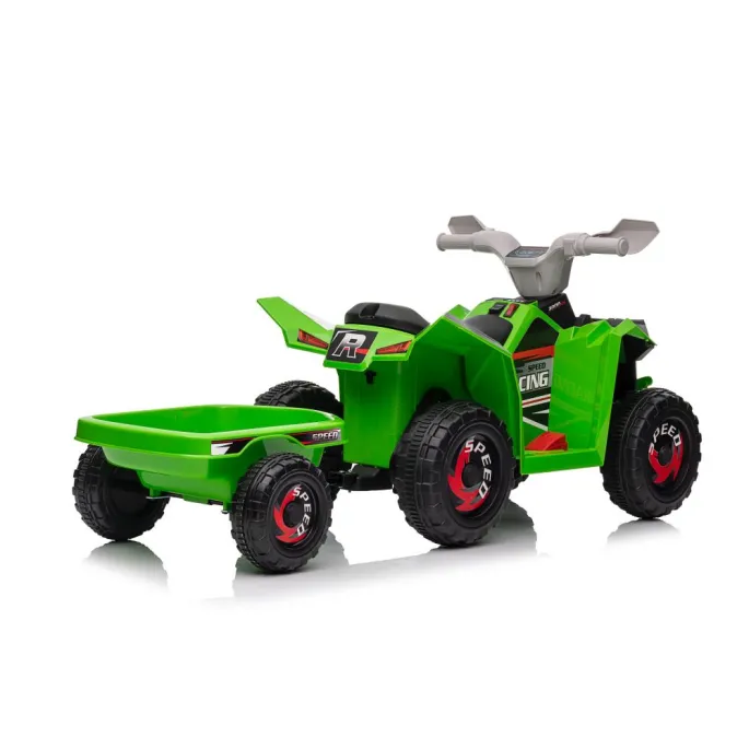 Quad Na Akumulator XMX630T Zielony Z Przyczepą