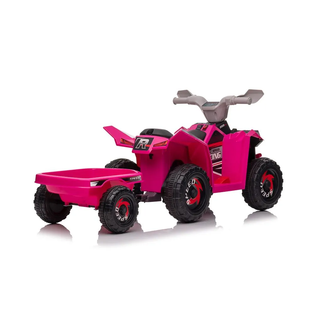 Quad Na Akumulator XMX630T Różowy Z Przyczepą