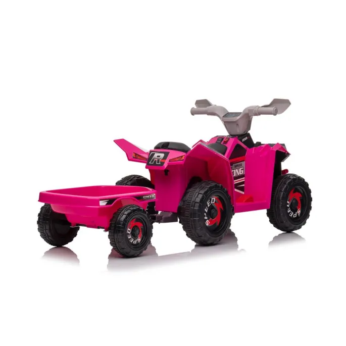 Quad Na Akumulator XMX630T Różowy Z Przyczepą
