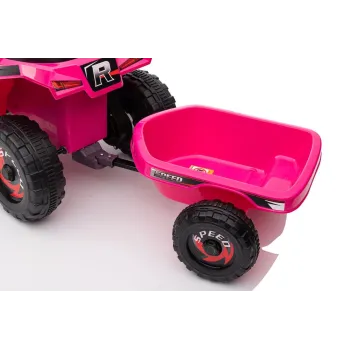 Quad Na Akumulator XMX630T Różowy Z Przyczepą