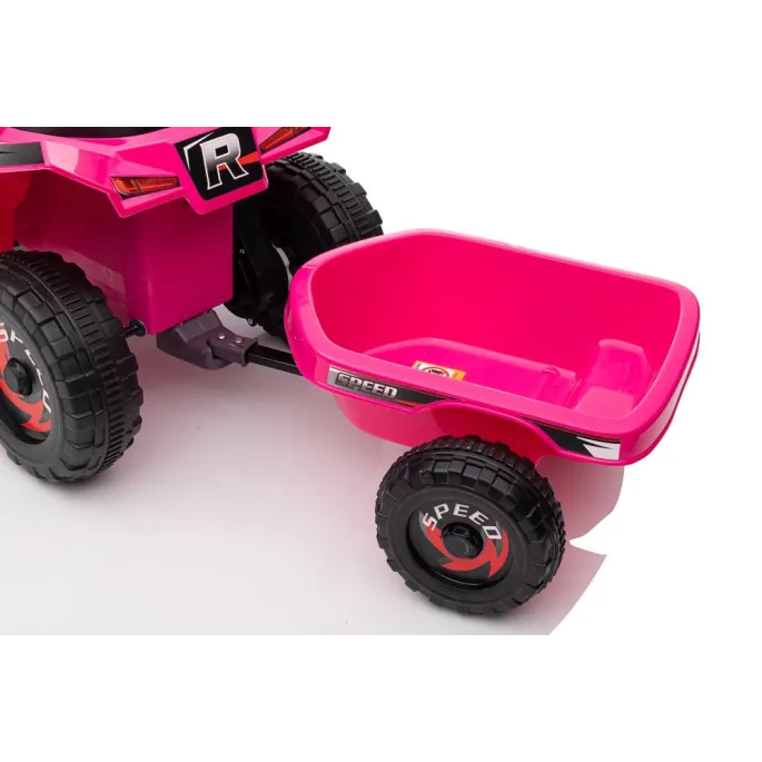 Quad Na Akumulator XMX630T Różowy Z Przyczepą