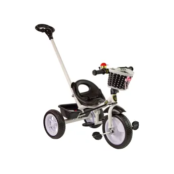 Rower Trójkołowy PRO100 Czarny Koszyk Koła EVA